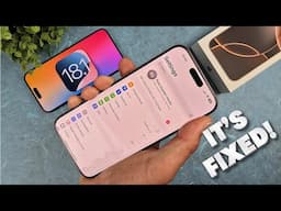 iOS 18 Touchscreen Problem Is Fixed!