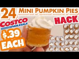 24 MINI PUMPKIN PIES HACK (Under $10!) Costco Hack -Cost Savings Budget Hack for Fall-Winter Dessert