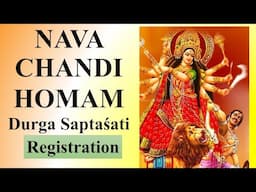 Nava Chandi Homam & Durga Saptasati Parayanam on 28th Oct 2023 | Register now | Sri. K Suresh