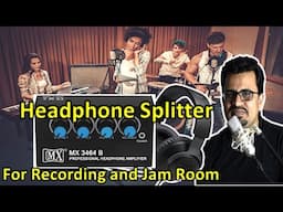 Headphone Splitter with Amplifier | Headphone Amplifier Splitter for Home Studio Setup | MX Splitter