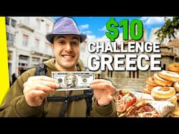 GREECE $10 Street Food Challenge!! I Feel Rich!!!