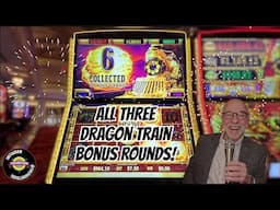 First Time Playing Dragon Train And I Got All Three Bonus Rounds! #hardrocktampa #casinoslots