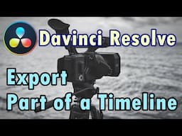 Davinci Resolve Export Part of a Timeline