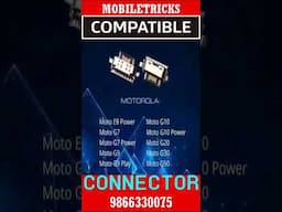 Compatible Charging Connectors | mobiletricks | syam | 9866330075 | #repair #electronic #tech #smart