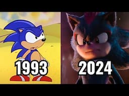 Evolución de Sonic El Erizo Películas y Series Tv (1993-2024)