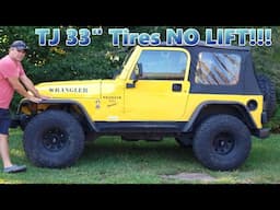 Jeep Wrangler TJ no lift 33" Tires