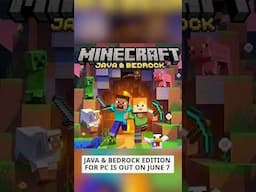 Minecraft Java and Minecraft Bedrock Are Merging With Minecraft Update 1.19 #shorts #minecraft