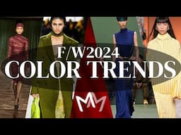 Fashion Color trends report for Fall 2024 and Winter 2025