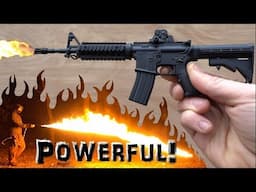 MINI AR-15 FLAMETHROWER!  (POWERFUL!!!)🔥