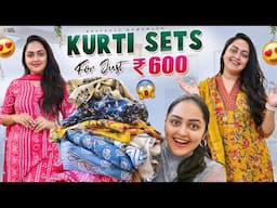 Kurti Sets For Just 600Rs/- OMG 😱😱 || Heavenly Homemade