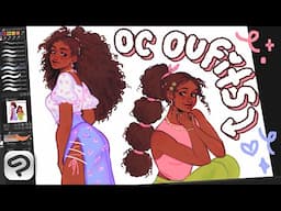 ♡ drawing outfits for my OC 🎙️  drawing and talking # 7