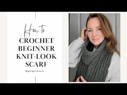 How To Crochet a Knit-like Scarf: Brioche Crochet for beginners