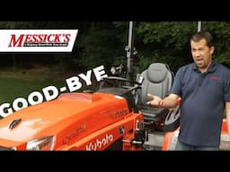 Saying Goodbye to my trusty Kubota. LX3310 to LX4020