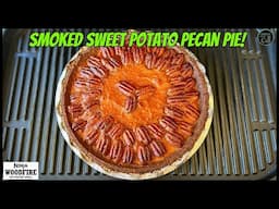 Ninja Woodfire Smoked Sweet Potato Pecan Pie!