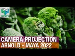 How To Create Camera Projection/Mapping In Maya 2022 And Arnold Tutorial