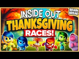 Inside Out Thanksgiving Races | Fall Brain Breaks For Kids | Thanksgiving Games For Kids | GoNoodle