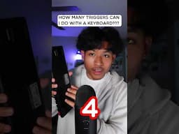 How Many Triggers Can I Do With A KEYBOARD? #asmr #asmrsounds #keyboardasmr