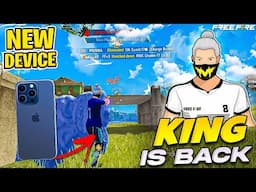 KING IS BACK WITH ANOTHER TOURNAMENT GAMEPLAY❤️👽|| IPHONE 15 PLUS HIGHLIGHTS BY KILLER FF👑