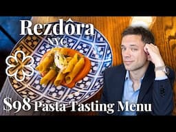 Eating a $98 Michelin Starred Pasta Tasting Menu at Rezdôra. NYC