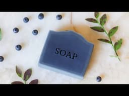 Homemade blueberry soap🫐 Natural & fresh recipe