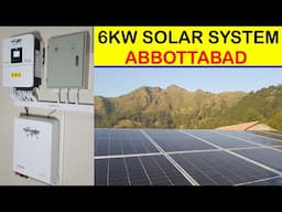 6KW Solar system installation in Abbottabad with Inverex Nitrox and Inverex Lithium Power wall