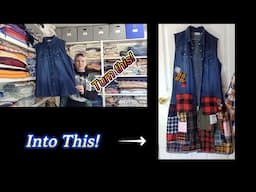 Upcycled clothing tutorial: how to make a duster