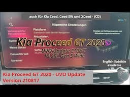 Kia Proceed GT 2020 - UVO Update (210817 - Gen5 Wide)