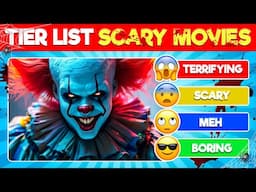 How SCARY Are These Movies? Tier List Challenge Scary Movies