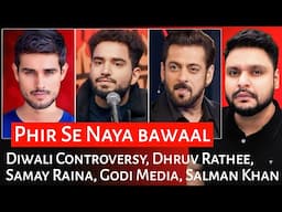 Diwali Controversy | Dhruv Rathee | Samay Raina | Godi Media Latest | Salman Khan | Mr Reaction Wala