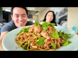 First Time Cooking Phad Thai Noodles