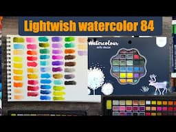 Watercolors from Lightwish - budget friendly set - 84 colors