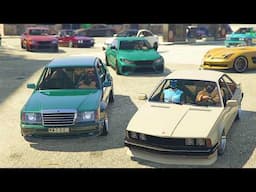 This Was Tense... BMW VS MERCEDES Car Meet In GTA Online