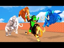 3 Giant Zombie Mammoth Elephants Chasing Funny Monkey Escape From Huge Maze Temple Run Game