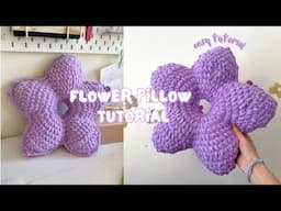 ✿ crochet flower cushion/pillow tutorial | cute & beginner-friendly