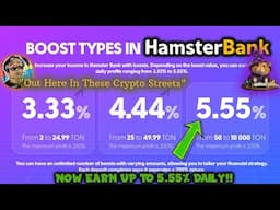 HamsterBank | The 5.55% TONCOIN Daily Option Has Just Arrived - Watch My LIVE Deposit Tutorial!!