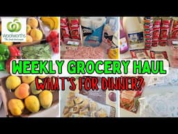 Woolworths Discounted Monthly Shop / Grocery Haul / What's for Dinner? Weekly Dinners for 2