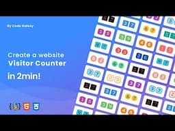 How to create a website visitor counter in HTML | Hindi / Urdu