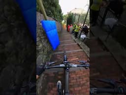 60km/h down narrow streets on a MTB!