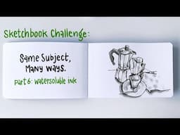 Sketchbook Challenge - Part 6: water-soluble ink