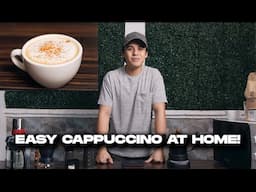 MAKING CAPPUCCINO AT HOME! | Khalil Ramos