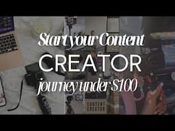 GIRL! Start Your Content Creator Journey For Under $100: My Path To Earning As A Content Creator