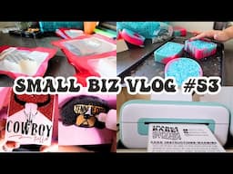 work with me - making + decorating car freshies - Small Biz Vlog #53