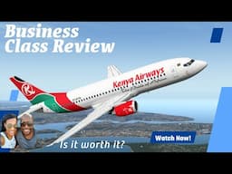 Kenya Airways Embraer 190 Business Class Review Zanzibar to Nairobi | Pride of Africa