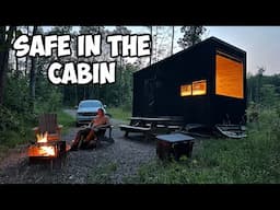 Fun Overnight in a Tiny Cabin, these things are SWEET!