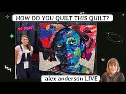 Alex Anderson LIVE - Kaia Kessler Tells You How She Quilted "Ebony Thought" by Uzoma Samuel Anyanwu