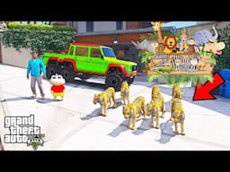 Franklin And Shinchan Caught Tigers From Los Santos And Took To Zoo In GTA V