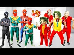 KID SPIDER MAN Become JOKER & Rescue All Spider-Man - BIG & SMALL Spider-man (Action Real Life)