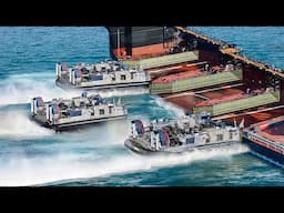 US Genius Idea to Deploy Gigantic Hovercraft from Dock at Sea