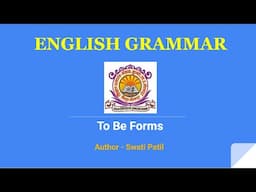 English Grammar To Be Forms in Past Tense