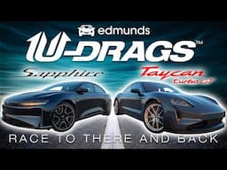 U-Drags Race: Lucid Air Sapphire vs. Porsche Taycan Turbo GT | Quarter Mile, Handling & More